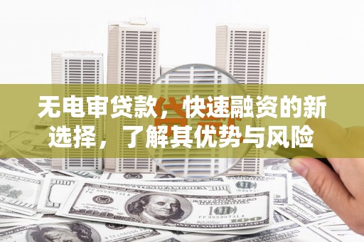 岱岳无电审贷款，快速融资的新选择，了解其优势与风险