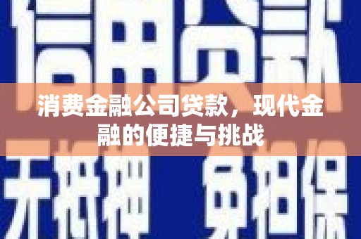 岱岳消费金融公司贷款，现代金融的便捷与挑战
