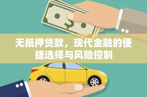 岱岳无抵押贷款，现代金融的便捷选择与风险控制