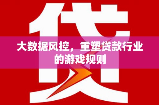 岱岳大数据风控，重塑贷款行业的游戏规则