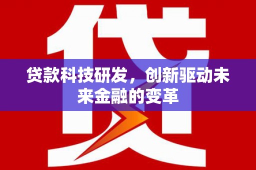 岱岳贷款科技研发，创新驱动未来金融的变革