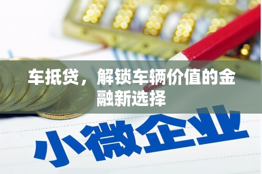 岱岳车抵贷，解锁车辆价值的金融新选择