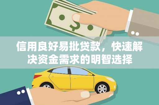 岱岳信用良好易批贷款，快速解决资金需求的明智选择