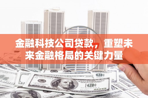 岱岳金融科技公司贷款，重塑未来金融格局的关键力量