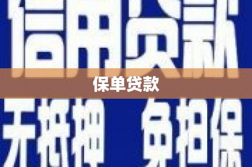 岱岳保单贷款