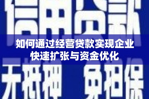 岱岳如何通过经营贷款实现企业快速扩张与资金优化
