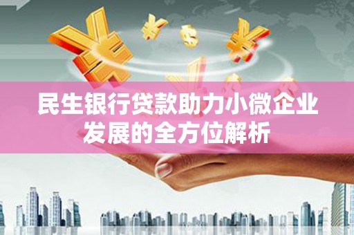 岱岳民生银行贷款助力小微企业发展的全方位解析