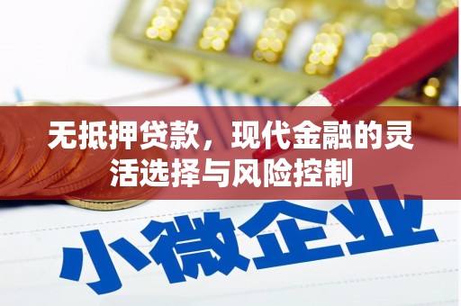 岱岳无抵押贷款，现代金融的灵活选择与风险控制