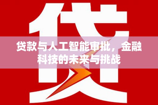 岱岳贷款与人工智能审批，金融科技的未来与挑战