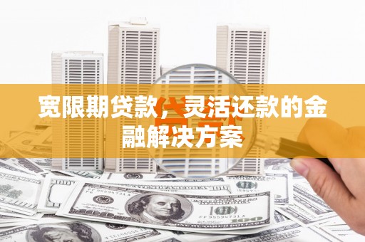 岱岳宽限期贷款，灵活还款的金融解决方案