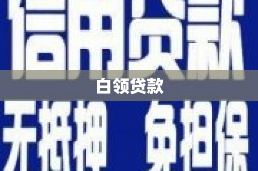 岱岳白领贷款
