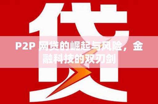 岱岳P2P 网贷的崛起与风险，金融科技的双刃剑