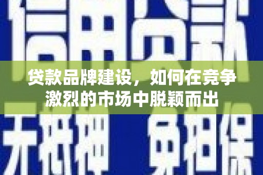 岱岳贷款品牌建设，如何在竞争激烈的市场中脱颖而出