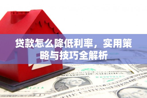 岱岳贷款怎么降低利率，实用策略与技巧全解析