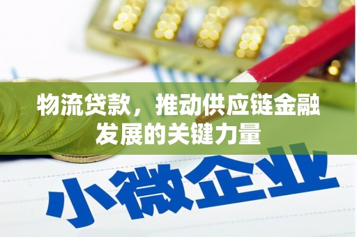 岱岳物流贷款，推动供应链金融发展的关键力量
