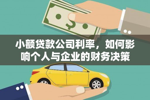 岱岳小额贷款公司利率，如何影响个人与企业的财务决策