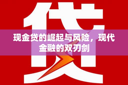 岱岳现金贷的崛起与风险，现代金融的双刃剑