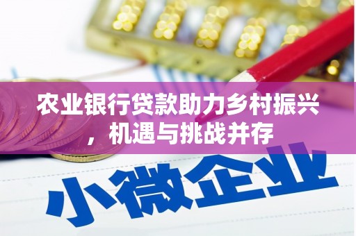岱岳农业银行贷款助力乡村振兴，机遇与挑战并存