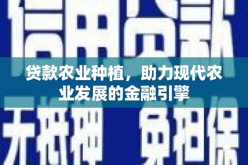 岱岳贷款农业种植，助力现代农业发展的金融引擎