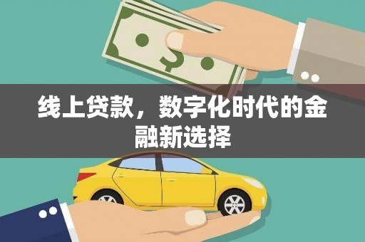 岱岳线上贷款，数字化时代的金融新选择