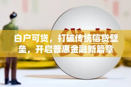 岱岳白户可贷，打破传统信贷壁垒，开启普惠金融新篇章