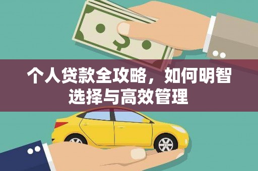 岱岳个人贷款全攻略，如何明智选择与高效管理