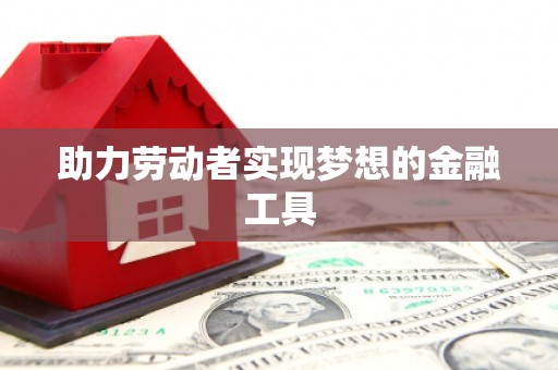 岱岳助力劳动者实现梦想的金融工具