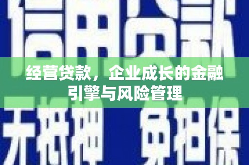 岱岳经营贷款，企业成长的金融引擎与风险管理